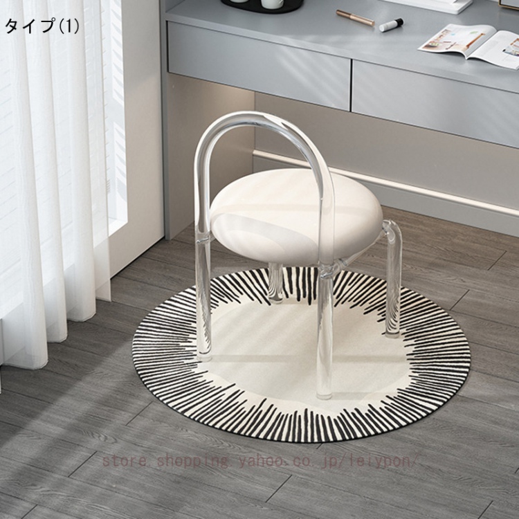 クリアチェア ドレッサー椅子 クリア 椅子 チェア 北欧 ガラス 透明