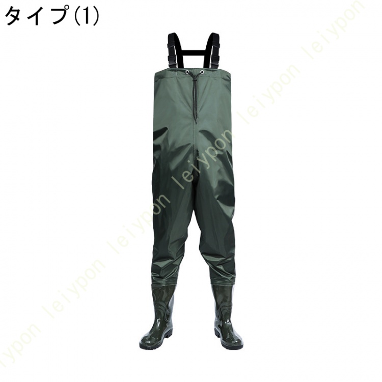 チェストハイ ウェーダー 胴付長靴 胴長 農業用長靴 レインブーツ 釣り ウェダー 水産 ヒップ ロング 清掃 胴付き長靴 釣り用 水中作業 作業靴 メンズ |  | 03