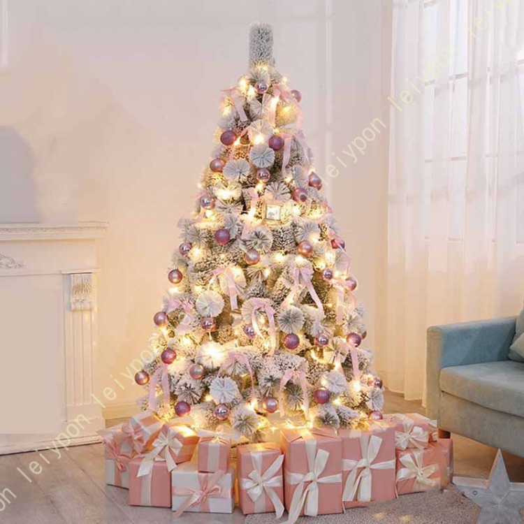 蝶結び クリスマスツリー 針葉樹 大型 PVC素材 PE製 かわいい オーナメント吊るす ヌードツリー おしゃれ 部屋 喫茶店 店舗 プレゼント レッド グリッター_1