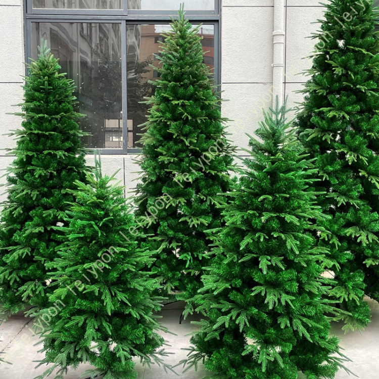 クリスマスツリー 人工 モミの木 スノーフロック加工 PE素材 高密度葉