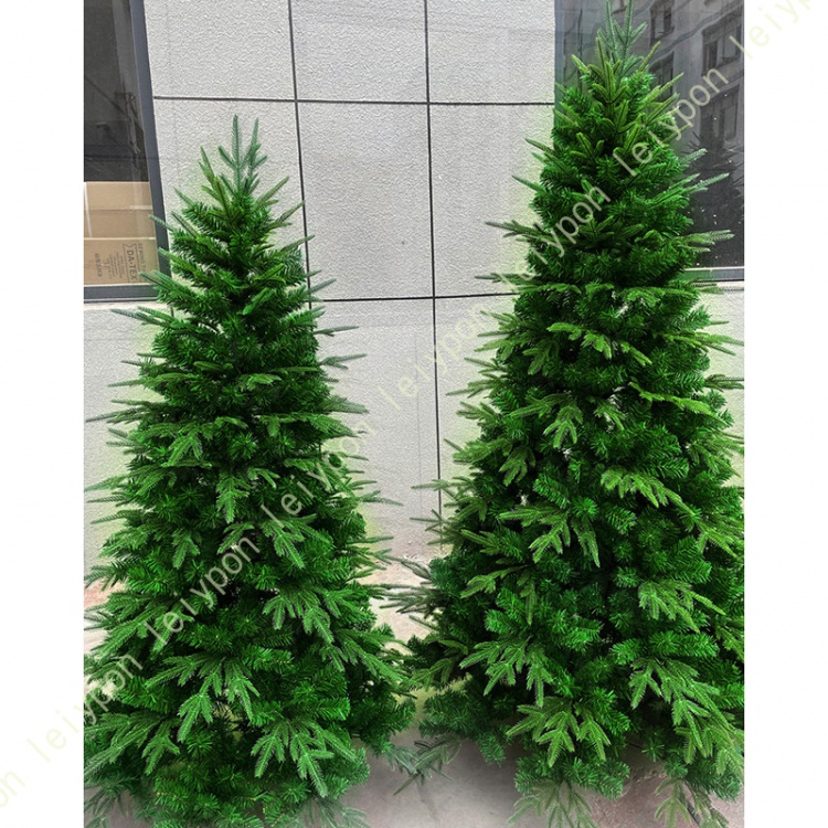 クリスマスツリー 人工 モミの木 スノーフロック加工 PE素材 高密度葉