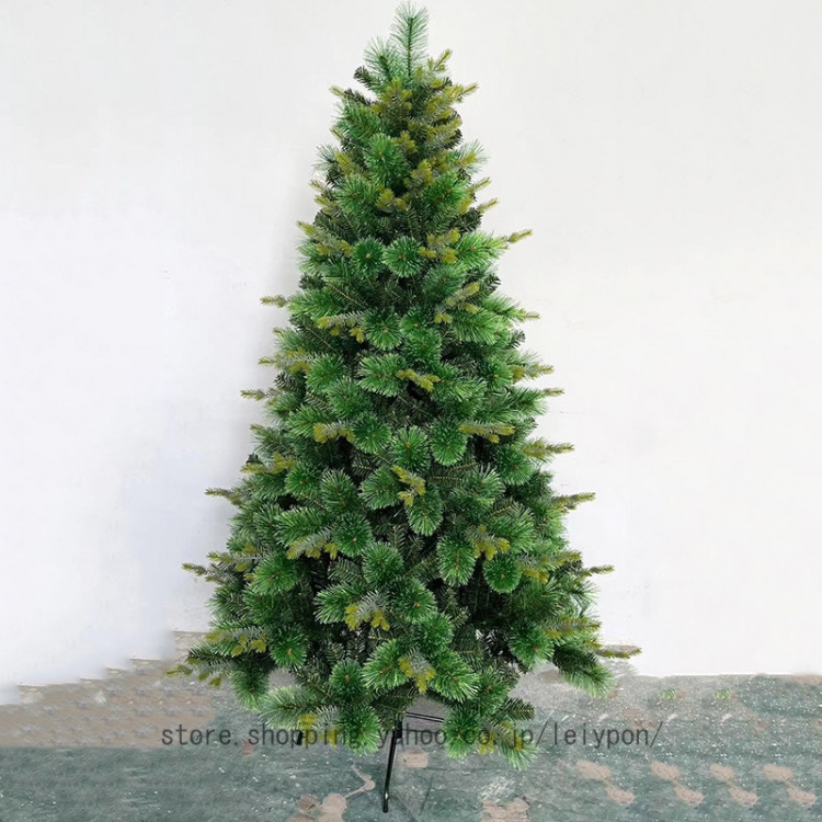 クリスマスツリー 枝葉密度高 豊富な枝数 PE製 人工観葉植物 大型 ナチュラル かわいい ボリューム感 安定スタンド付き ディスプレイ用_1