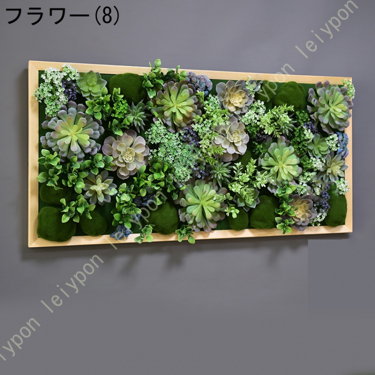 壁掛け 人工観葉植物 北欧風 フェイクグリーン リアル 造花 多肉植物 ユーカリ ガーランド アーティフィシャルフラワー 花園 婚礼の儀式 壁掛け ハンギング_2