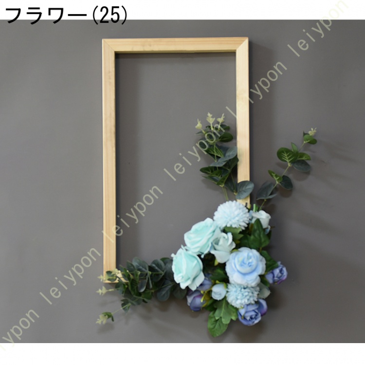 壁掛け 人工観葉植物 北欧風 フェイクグリーン リアル 造花 多肉植物 ユーカリ ガーランド アーティフィシャルフラワー 花園 婚礼の儀式 壁掛け ハンギング_3