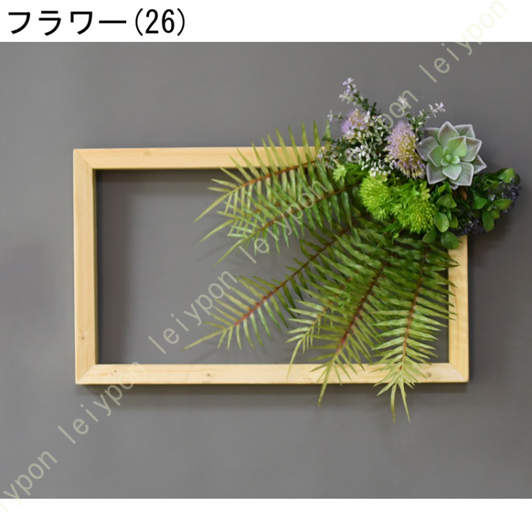 壁掛け 人工観葉植物 北欧風 フェイクグリーン リアル 造花 多肉植物 ユーカリ ガーランド アーティフィシャルフラワー 花園 婚礼の儀式 壁掛け ハンギング_4