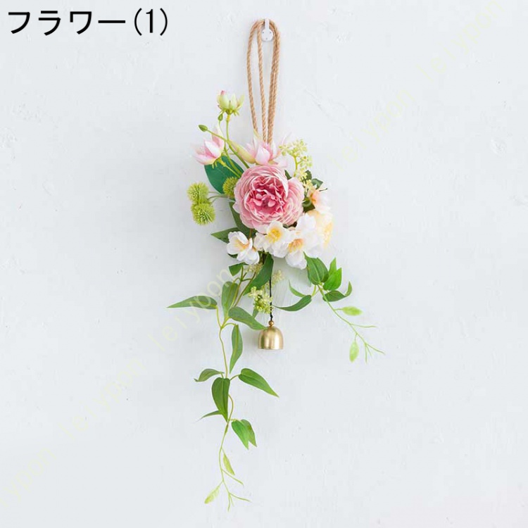 造花 壁掛け ウォールグリーン 北欧風 アーティフィシャル バラ 玄関