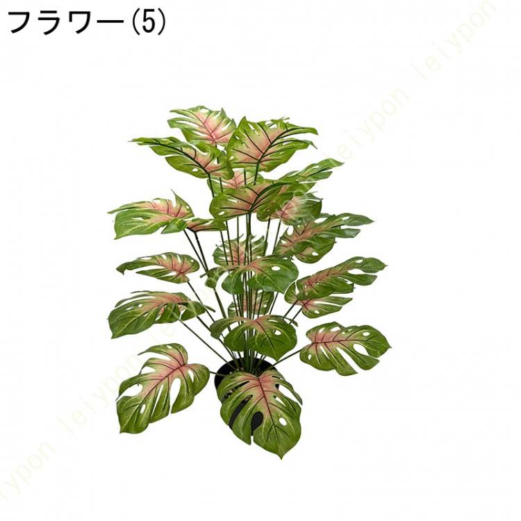 人工観葉植物 大型 フェイクグリーン 鉢植え 造花 フェイクグリーン 簡単世話いらず 水やり不要 フェイクグリーン 装飾鉢付き植え 本物のような3D立体葉っぱの画像