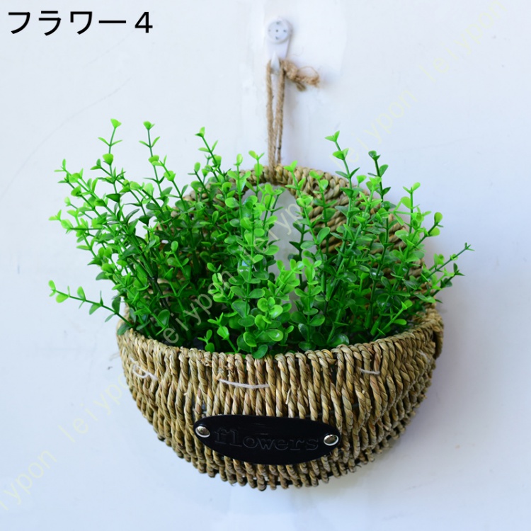 造花 人工観葉植物 壁掛け 北欧風 ウォールグリーン 壁面緑化 フェイクグリーン 造花 ミックス リーフ ラベンダー 緑 店舗装飾 リビング オフィス  部屋 室内