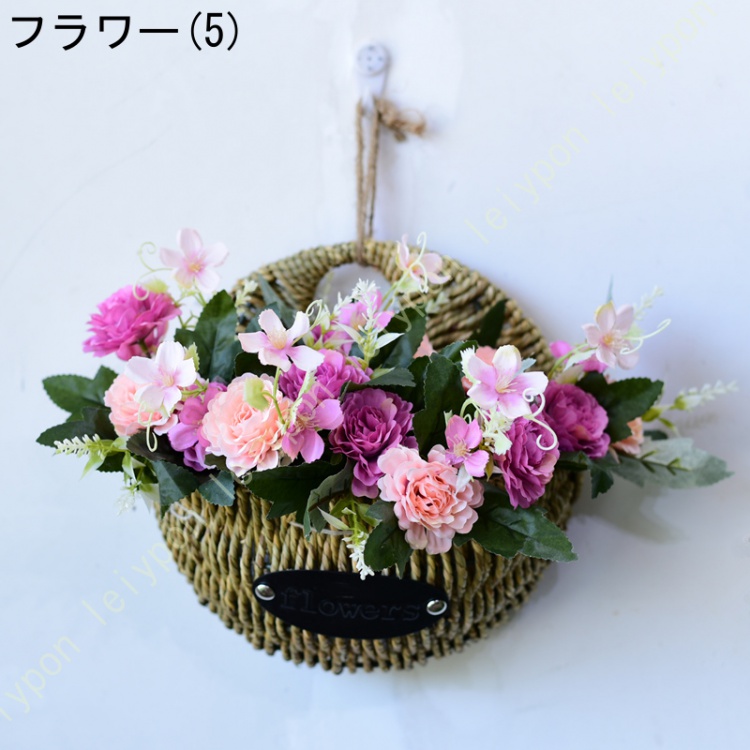 造花 人工観葉植物 壁掛け 北欧風 ウォールグリーン 壁面緑化 フェイク