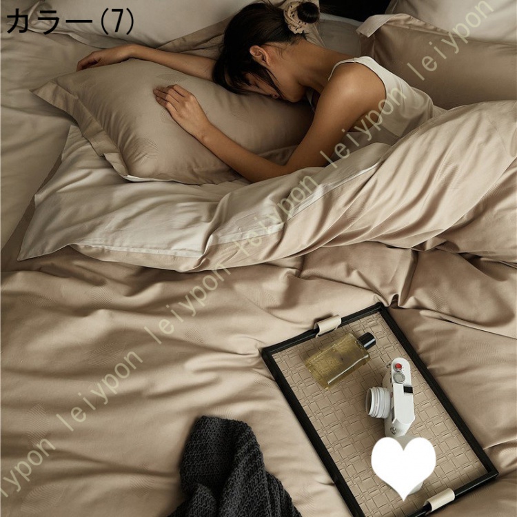 姫系 掛け布団カバー 4点セット 可愛い 布団カバー 寝具カバーセット 花柄 春夏 ベッドカバー 綿100％ 洋式 敷き布団カバー ホテル おしゃれ 枕カバー_7