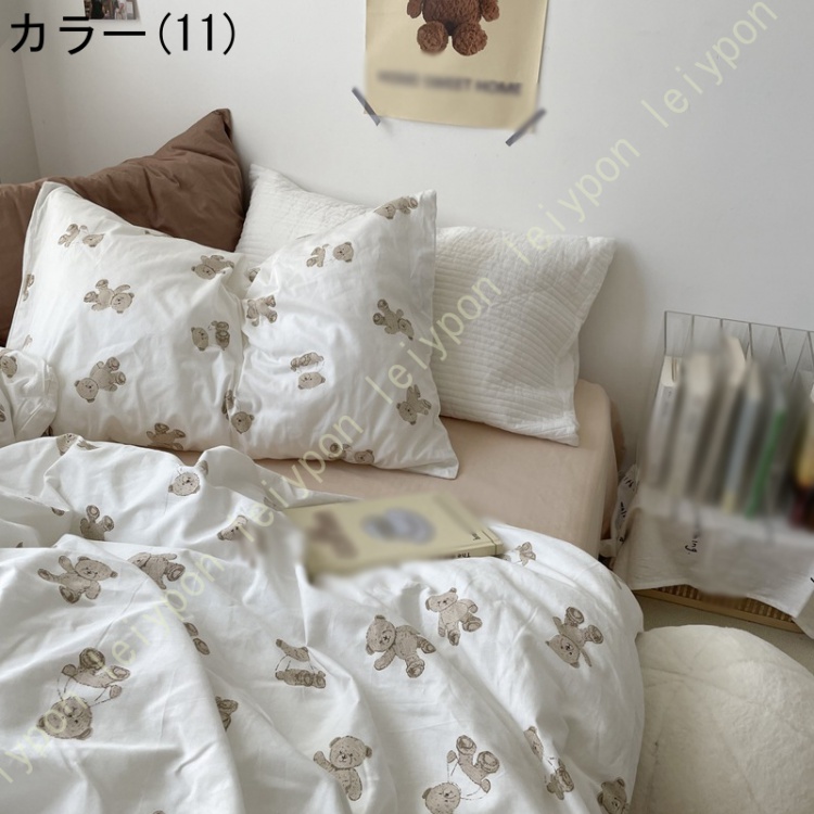 布団カバーセット ３点セット 4点セット 姫系 寝具カバーセット 綿100％ フリル リボン付き かわいい 掛け布団カバー 大人 シンプル おしゃれ ベッドカバー |  | 11
