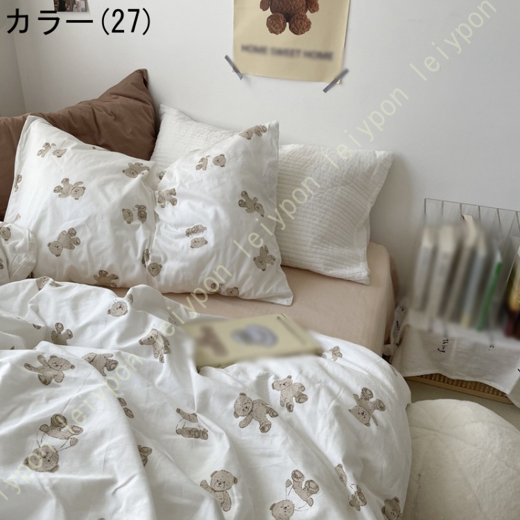 布団カバーセット ３点セット 4点セット 姫系 寝具カバーセット 綿100％ フリル リボン付き かわいい 掛け布団カバー 大人 シンプル おしゃれ ベッドカバー |  | 27