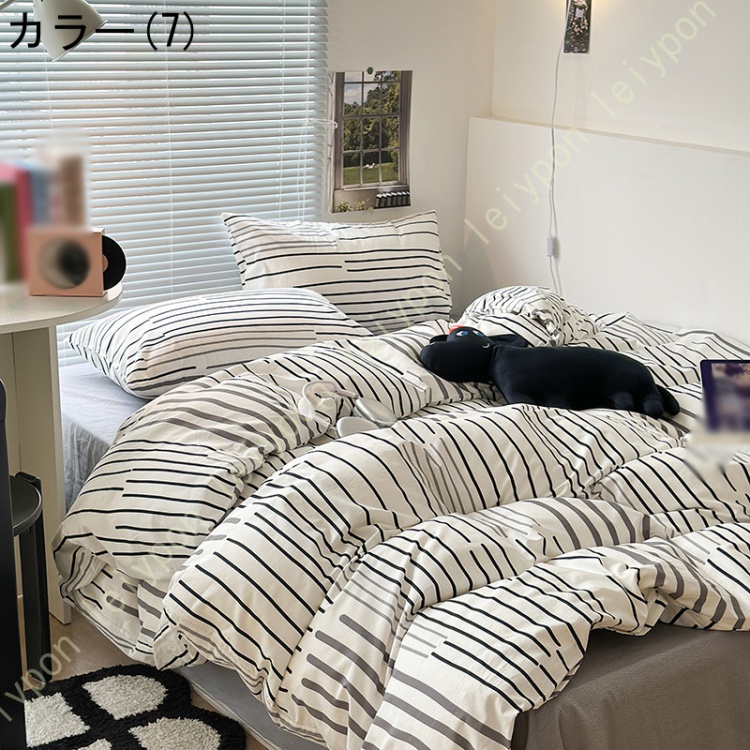 姫系 寝具カバーセット 4点セット 綿100％ 掛け布団カバー 3点セット ベッドス用 花柄 北欧 かわいい ベッドカバーセット 敷き布団カバー ホテル おしゃれ |  | 07
