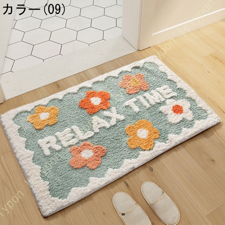 玄関マット 室内 屋内 洗える 抗菌 防臭 かわいい 猫柄 北欧 バスマット ふわふわ 肌触りいい ラグマット おしゃれ キッチンマット 室内マット ドアマット |  | 05