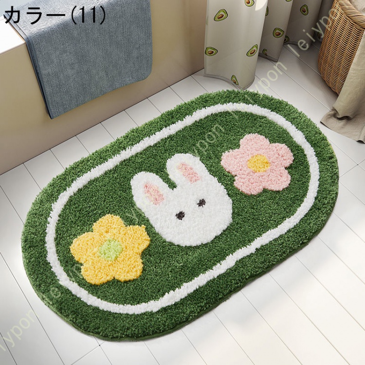 玄関マット 室内 屋内 洗える 抗菌 防臭 かわいい 猫柄 北欧 バスマット ふわふわ 肌触りいい ラグマット おしゃれ キッチンマット 室内マット ドアマット |  | 07