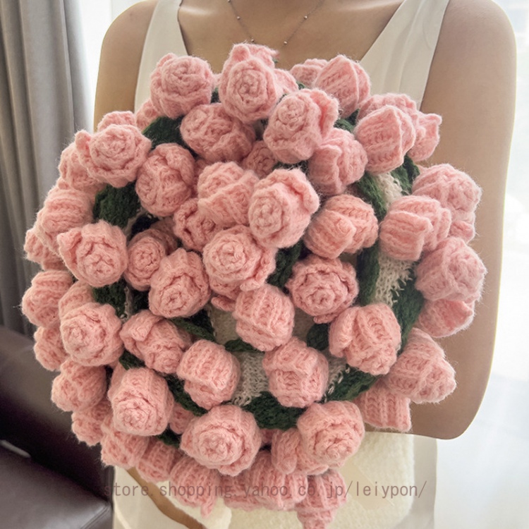 マルチブランケット ショール ひざ掛け ハンドメイド ローズ