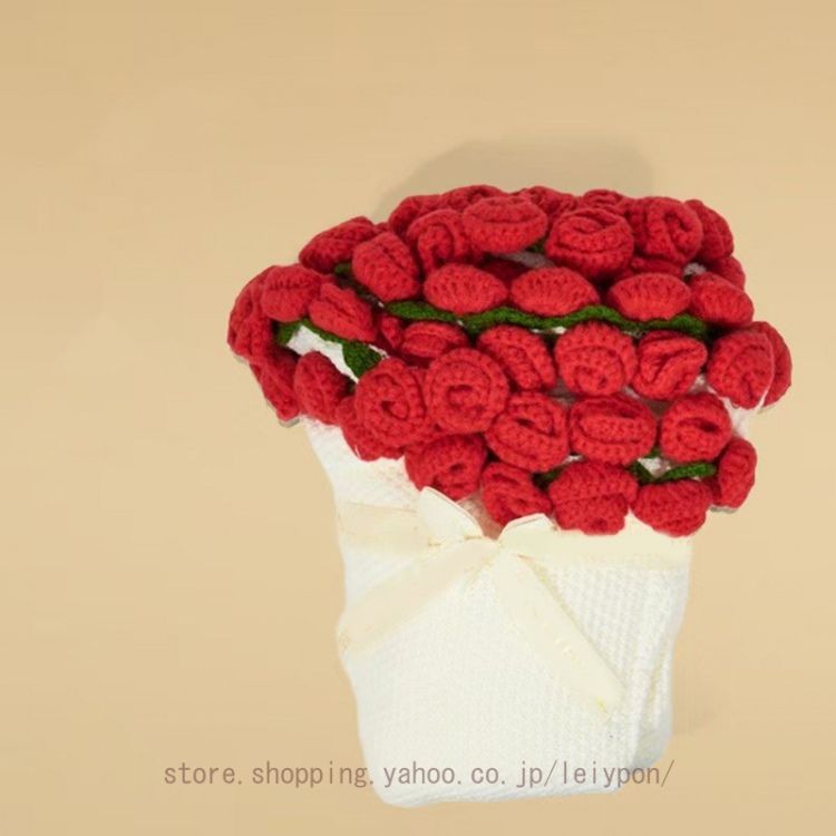 ブランケット 毛布 バラ カラフル 装飾用 バラの花束 手作り 毛糸玉