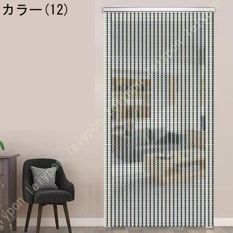 八角珠ビーズカーテン クリスタル 珠のれん 装飾 ストリングカーテン