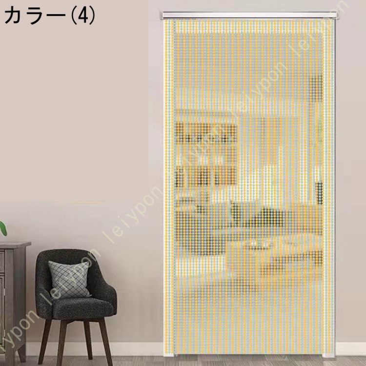 八角珠ビーズカーテン クリスタル 珠のれん 装飾 ストリング