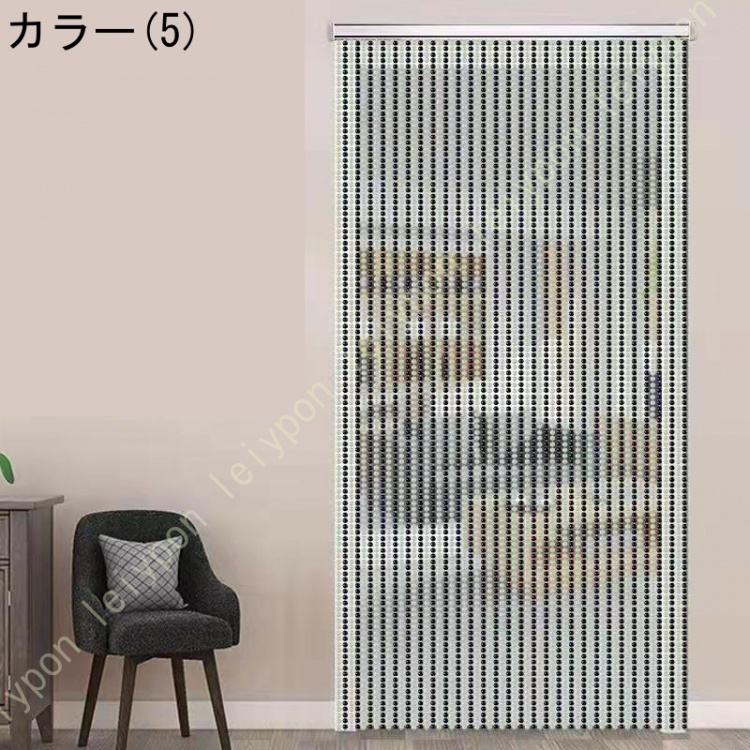 八角珠ビーズカーテン クリスタル 珠のれん 装飾 ストリング