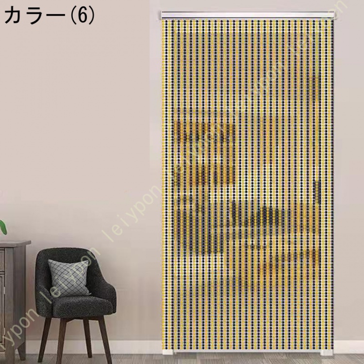 八角珠ビーズカーテン クリスタル 珠のれん 装飾 ストリングカーテン