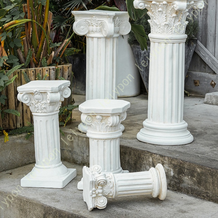 ローマ風フラワースタンド神殿コラムL 花台 アンティーク 新品