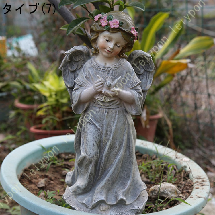 かわいい 天使置物 天使の置物 妖精 置物 人形 縁起物 大きい