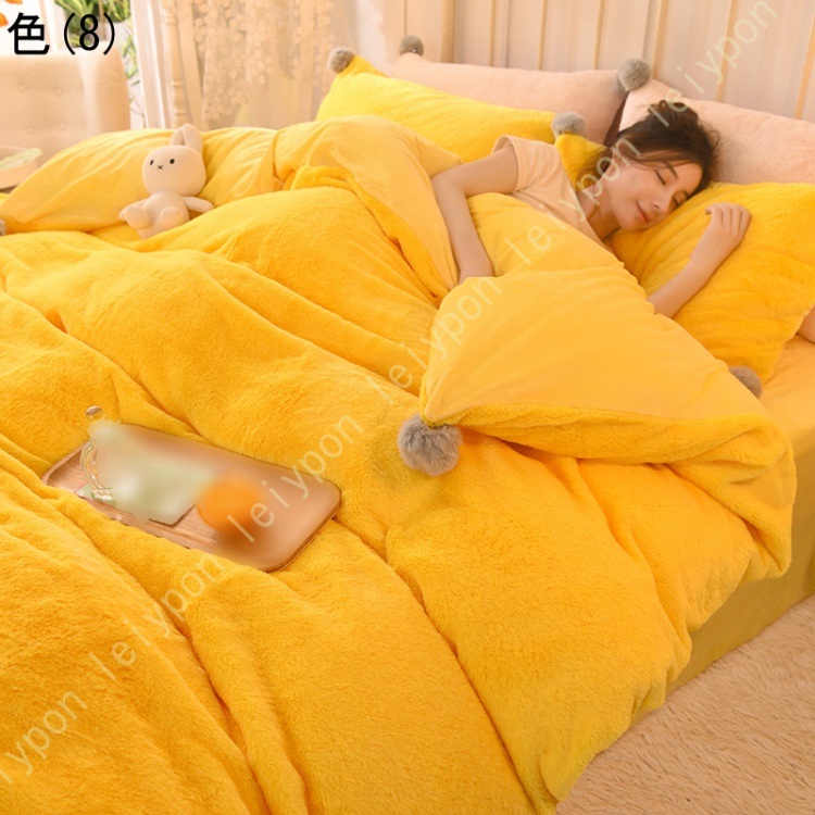 布団カバー ボール付き シングル 3点セット 掛け布団カバー 掛ふとんカバー 防寒 インテリア 寝具カバーセット 布団カバー あったか 洗える 抗菌防臭 おしゃれ_8