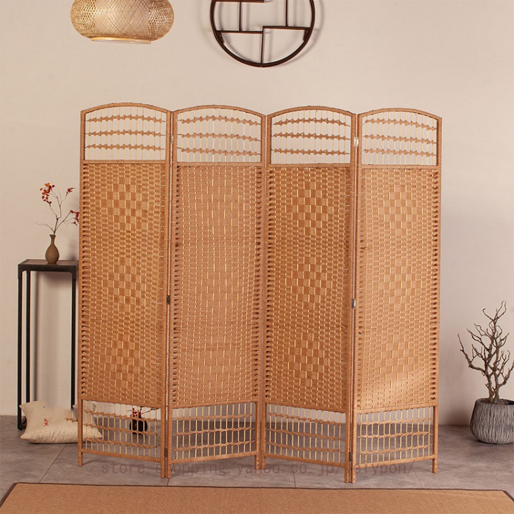 間仕切り パーテーション 衝立 自立 4連 約 高さ150/170/180cm オフィス 壁 おしゃれ 目隠し 隠す 収納 折りたたみ スクリーン 和風 洋風 モダン 波型 仕切り