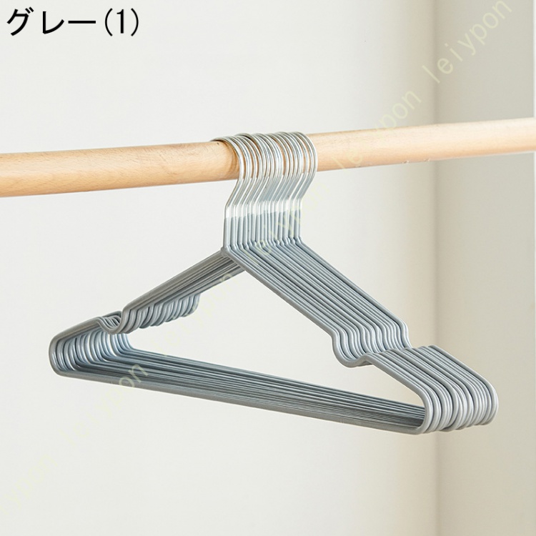 ハンガー すべらない おしゃれ 洗濯 薄い あとがつかない 滑り止め 型崩れ防止 衣類ハンガー 洗濯ハンガー 50本組 (グレー) 乾湿両用乾湿両用 型崩れ防止 |  | 06
