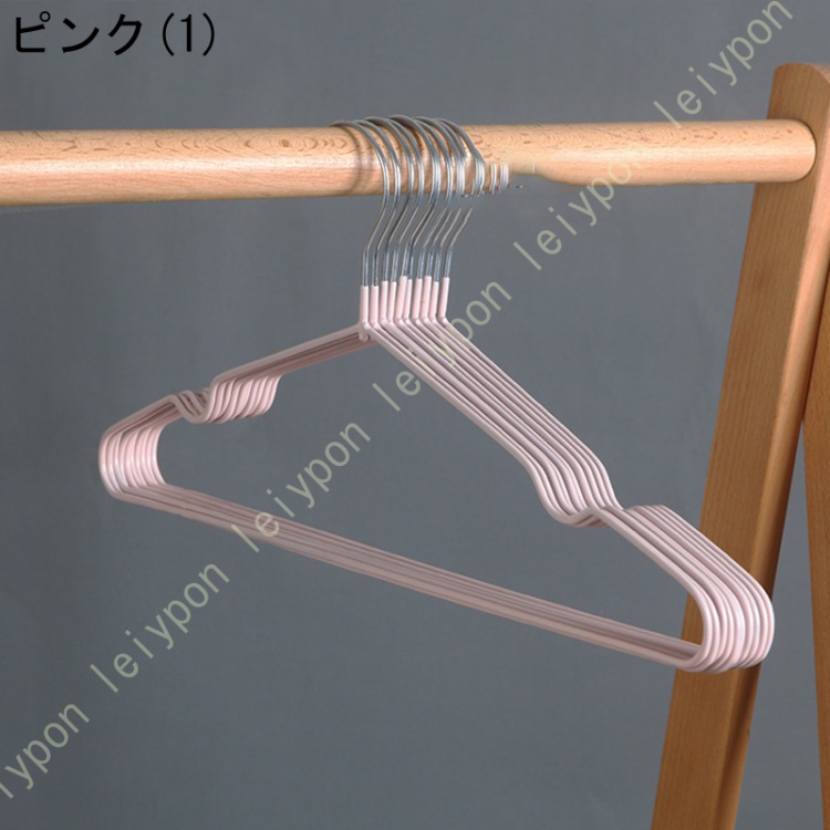 超軽いアルミハンガー アルミニウム製 ゴールドハンガー クローゼット 収納 衣類 洋服 スーツ Tシャツ ジャケット コート ドレス ボトム エレガント 頑丈 耐用