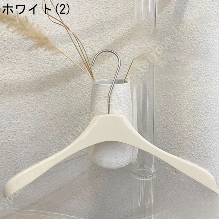 ハンガー スーツハンガー すべらないハンガー 10本組 多機能収納 360度回転フック 曲げれる 省スペース 物干しハンガー 乾湿両用 ブラック_2