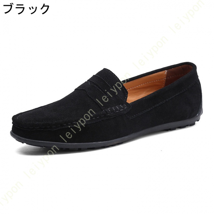 ドライビングシューズ スリッポン ローファー メンズ モカシンシューズ スエード レザー デッキシューズ スニーカー ドライブ フラットシューズ 痛くない |  | 03