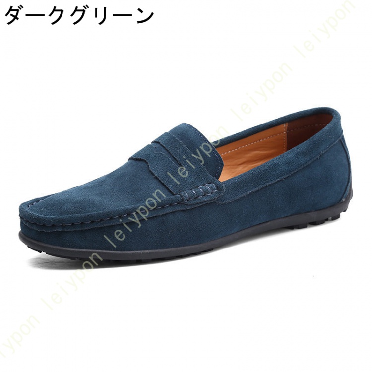 ドライビングシューズ スリッポン ローファー メンズ モカシンシューズ スエード レザー デッキシューズ スニーカー ドライブ フラットシューズ 痛くない |  | 05
