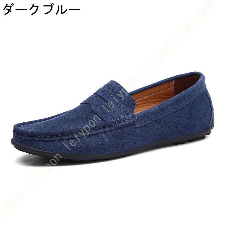 ドライビングシューズ スリッポン ローファー メンズ モカシンシューズ スエード レザー デッキシューズ スニーカー ドライブ フラットシューズ 痛くない |  | 09