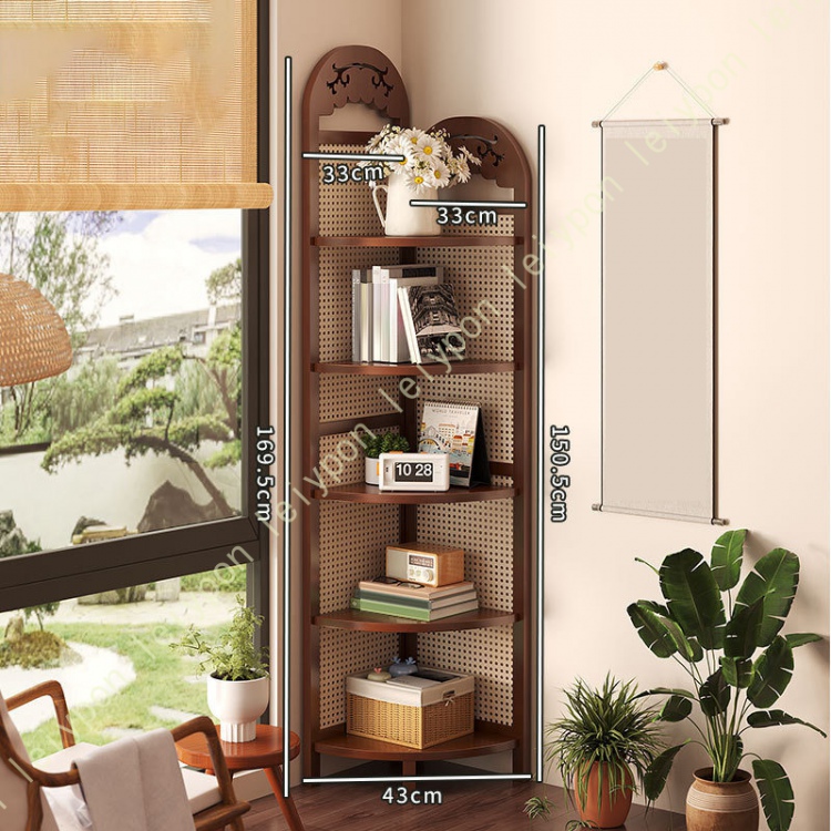 植物ポットスタンド 植木鉢台 園芸ラック コーナーシェルフ 天然竹製