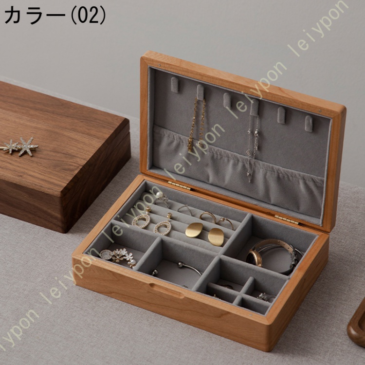 アクセサリーケース アクセサリー入れ ネックレス ピアス 指輪 イヤリング ジュエリーボックス 大容量 ジュエリーBOX ジュエリー収納 アクセサリーボックス |  | 02