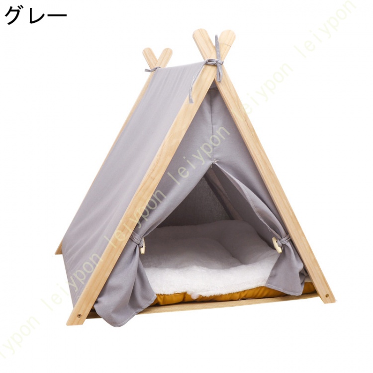 Horn Please MADE ペットテントハウス グレー Horn Please MADE ペットテントハウス グレー