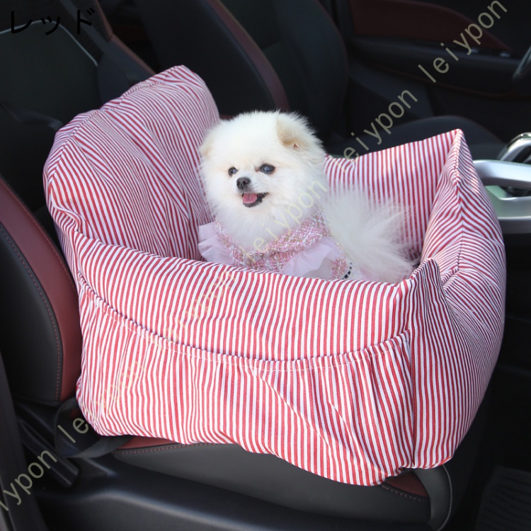 ペット用 ドライブボックス ドライブベッド 犬 猫 中小型犬 夏用 車ドライブボックス キャリーバッグ 後部座席 お出かけ 安全 飛び出し防止リード_1