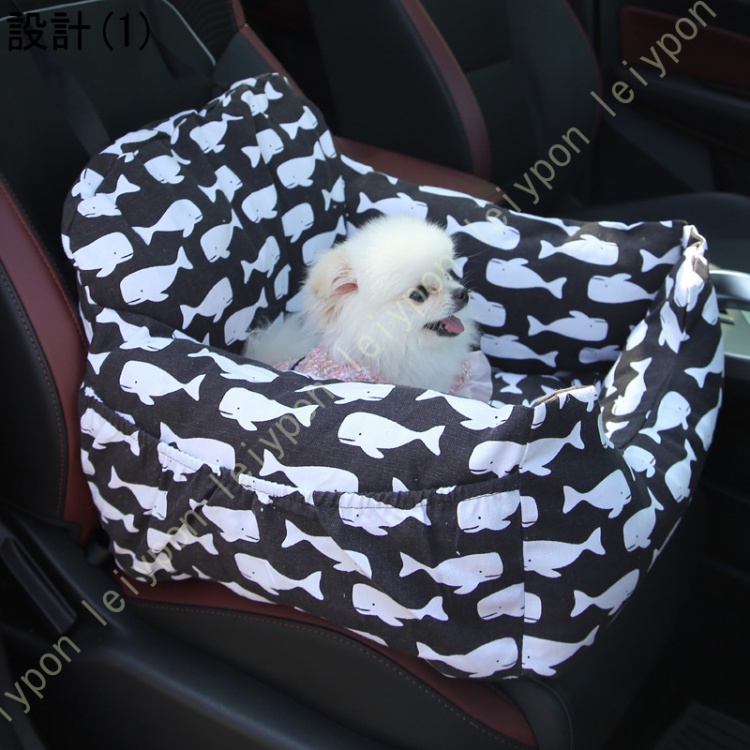 ペット用 ドライブボックス ドライブベッド 犬 猫 中小型犬 夏用 車ドライブボックス キャリーバッグ 後部座席 お出かけ 安全 飛び出し防止リード_5
