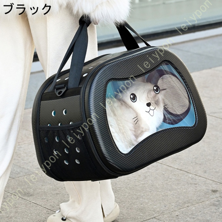 ペットリュック ペットキャリー キャリー バッグ ショルダー 手提げ 猫・小型犬 ウサギ用 7.5kg耐荷重 キャリー バッグ お洒落 丈夫 変形しない 飛び出し防止_1