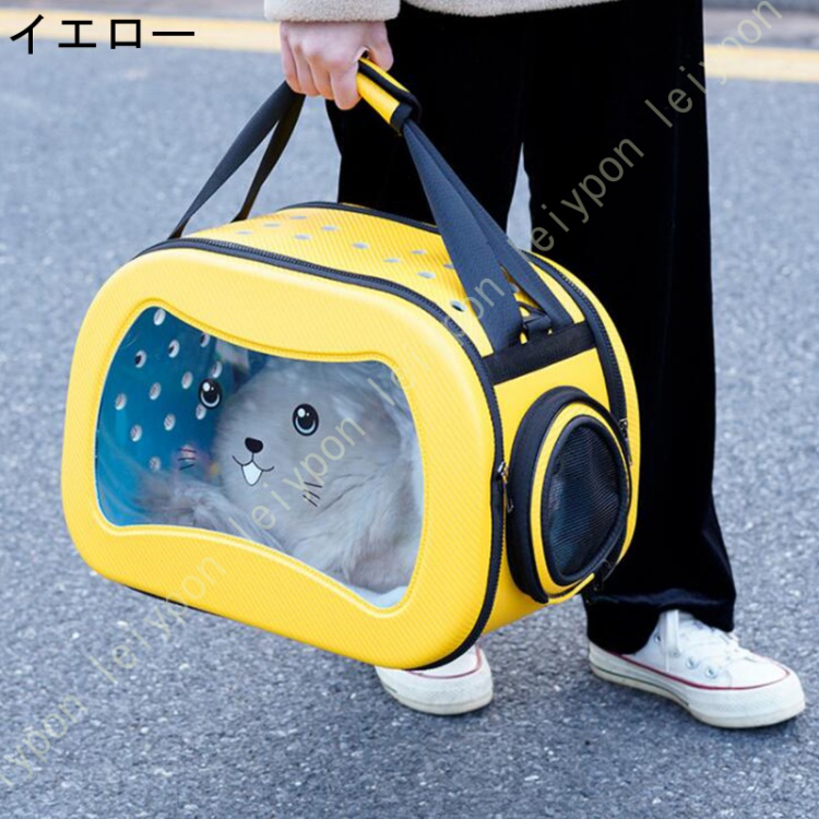 ペットリュック ペットキャリー キャリー バッグ ショルダー 手提げ 猫・小型犬 ウサギ用 7.5kg耐荷重 キャリー バッグ お洒落 丈夫 変形しない 飛び出し防止_2
