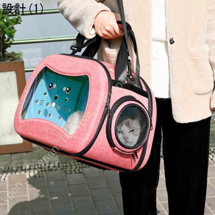ペットリュック ペットキャリー キャリー バッグ ショルダー 手提げ 猫・小型犬 ウサギ用 7.5kg耐荷重 キャリー バッグ お洒落 丈夫 変形しない 飛び出し防止_4