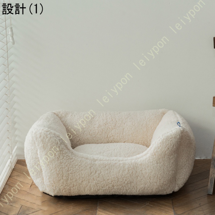 猫 ベッド ペットベッド 犬 ベッド 猫 クッション 猫ベッド 猫用ベッド 犬用ベッド 低反発 夏用 中型犬用ベッド ふわふわ 吸湿通気 ふわふわ 通年使用_1