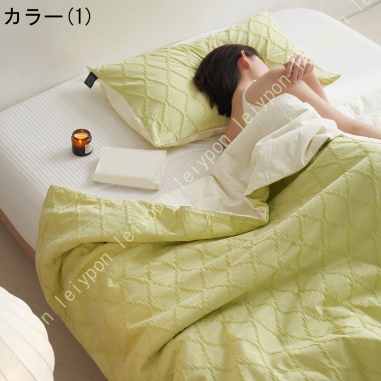 ガーゼケット シングル ハーフ 綿100% 夏 洗える 肌掛け おしゃれ ブランケットやひざ掛け 掛け布団にもマルチに使える 春 夏用 ブランケット 綿100％_1