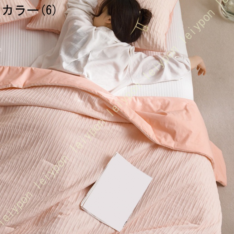 ガーゼケット シングル ハーフ 綿100% 夏 洗える 肌掛け おしゃれ ブランケットやひざ掛け 掛け布団にもマルチに使える 春 夏用 ブランケット 綿100％_6