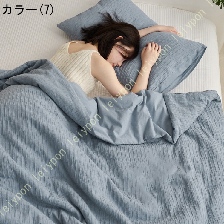 ガーゼケット シングル ハーフ 綿100% 夏 洗える 肌掛け おしゃれ ブランケットやひざ掛け 掛け布団にもマルチに使える 春 夏用 ブランケット 綿100％_7