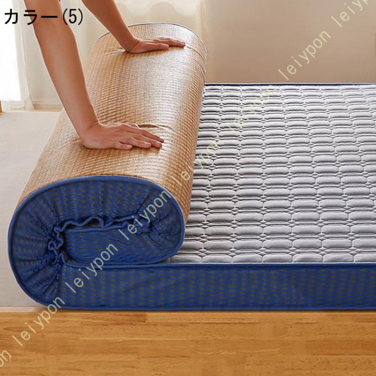 敷布団 シングル 厚い 軽量 防ダニ 抗菌 防臭 両面マットレス 敷き布団 軽い 体圧分散 夏用 ベッドパッド 抗菌防臭 通気性 籐涼しいシーツ オールシーズン_5