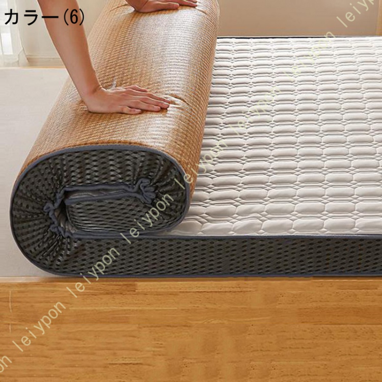 敷布団 シングル 厚い 軽量 防ダニ 抗菌 防臭 両面マットレス 敷き布団 軽い 体圧分散 夏用 ベッドパッド 抗菌防臭 通気性 籐涼しいシーツ オールシーズン_6