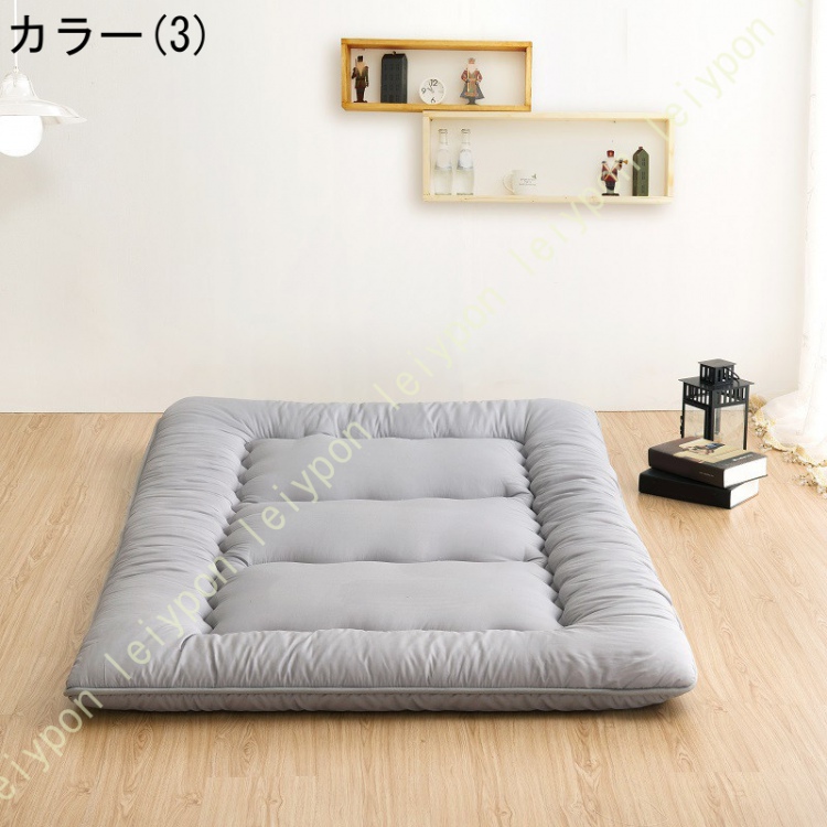 敷布団 セミダブル 極厚 厚い 敷き布団 軽量 折りたたみ 10cm 3層 ボリューム3層敷き布団 厚み10cm ほこりが出にくい 三つ折り コンパクト ボリューム敷布団_3